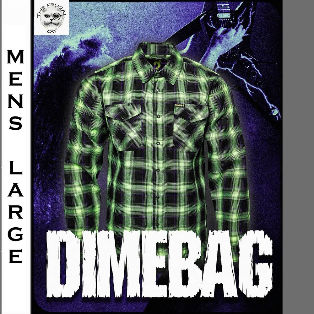 DIXXON FLANNEL x DIMEBAG DARRELL Flannel Shirt Collab - Men's Large